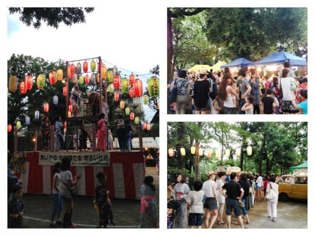 碑文谷公園の盆踊り